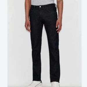Armani Exchange Straight Leg Jambe Droite Black Jeans SIZE 32S/C